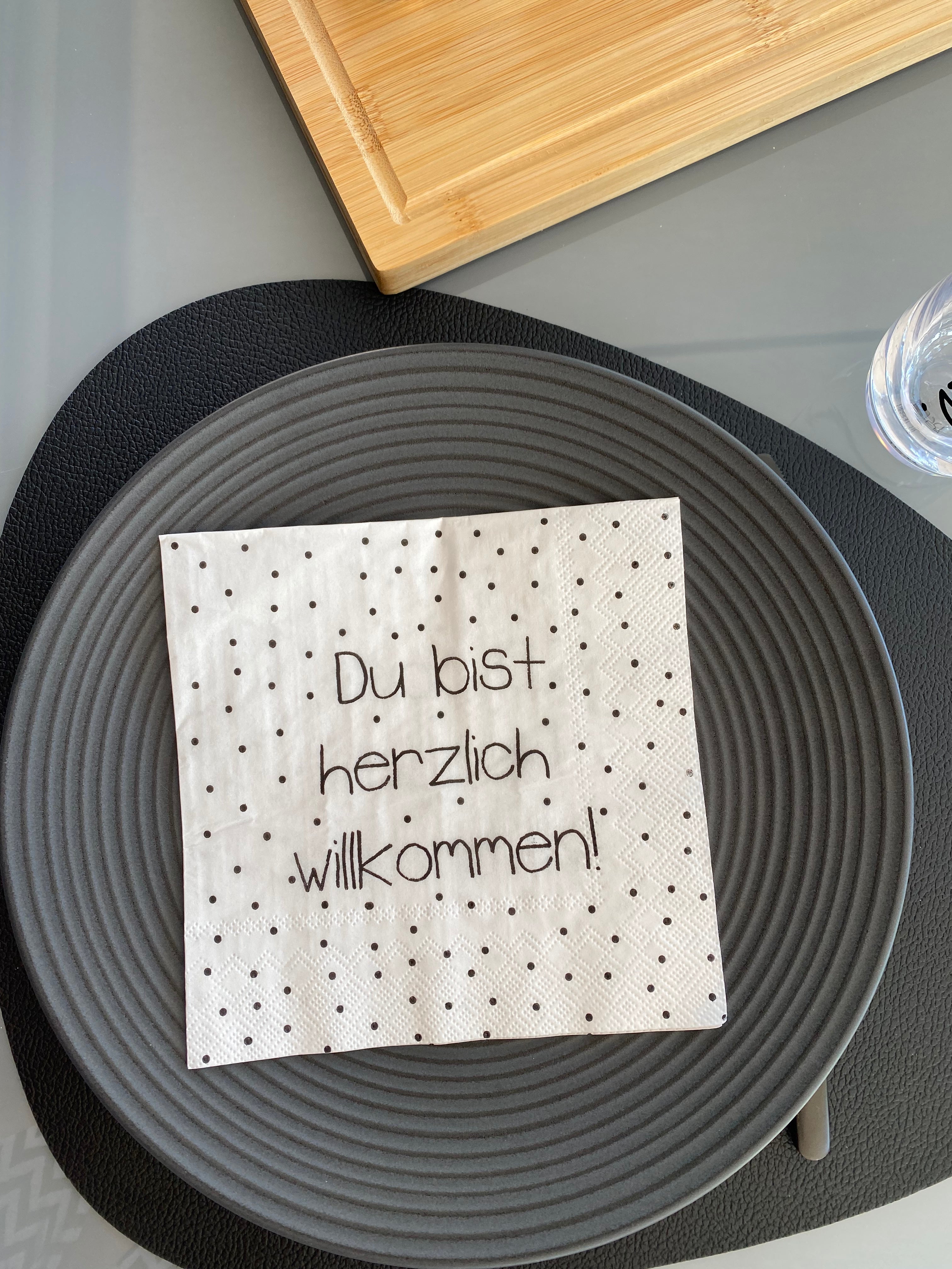 Servietten Herzlich Wilkommen