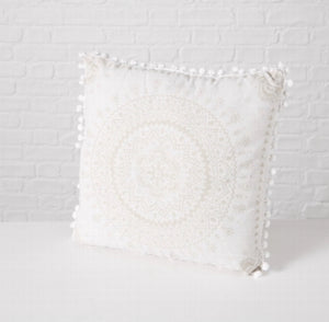 Boho Kissen Cremeweiß